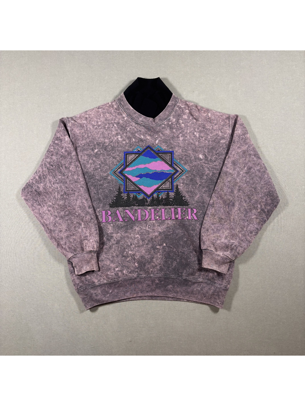 Vintage 90s Bandelier Jerzees Acid Wash Sweatshirt L USA